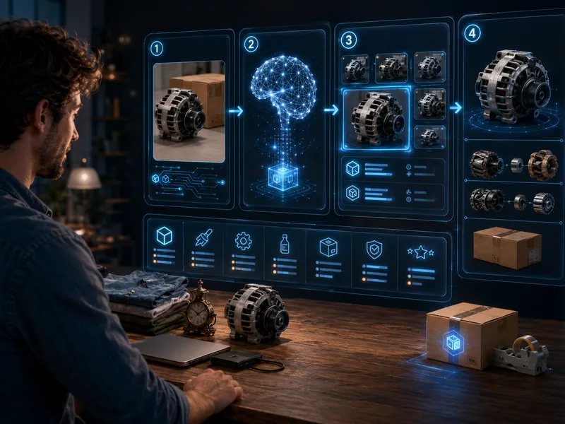 AI analysis identifying a product from its photo